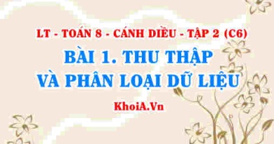 Thu thập dữ liệu, phân loại và tổ chức dữ liệu? Toán 8 bài 1 Cánh diều tập 2 C6